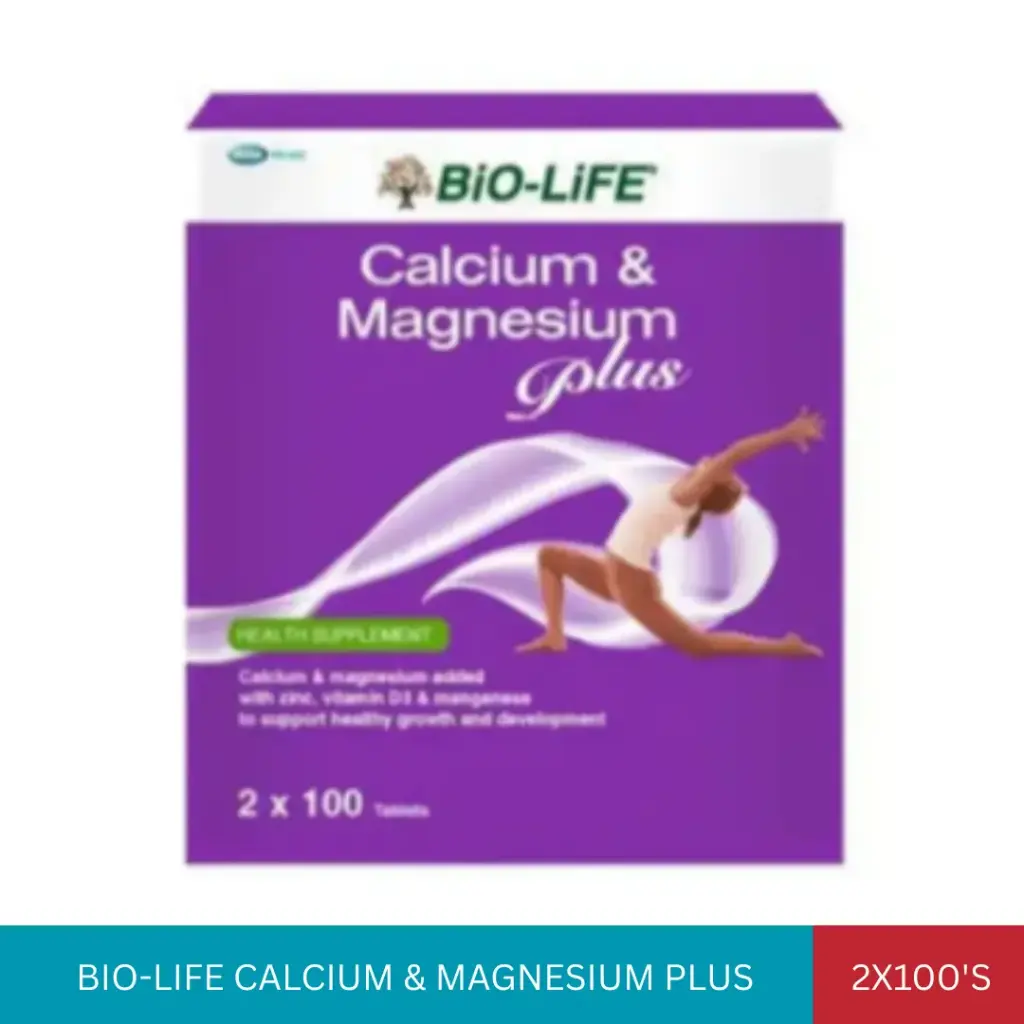 BL CALCIUM & MAGNESIUM PLUS (2X100'S)