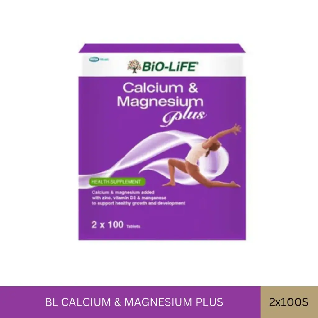BL CALCIUM & MAGNESIUM PLUS (2X100'S)