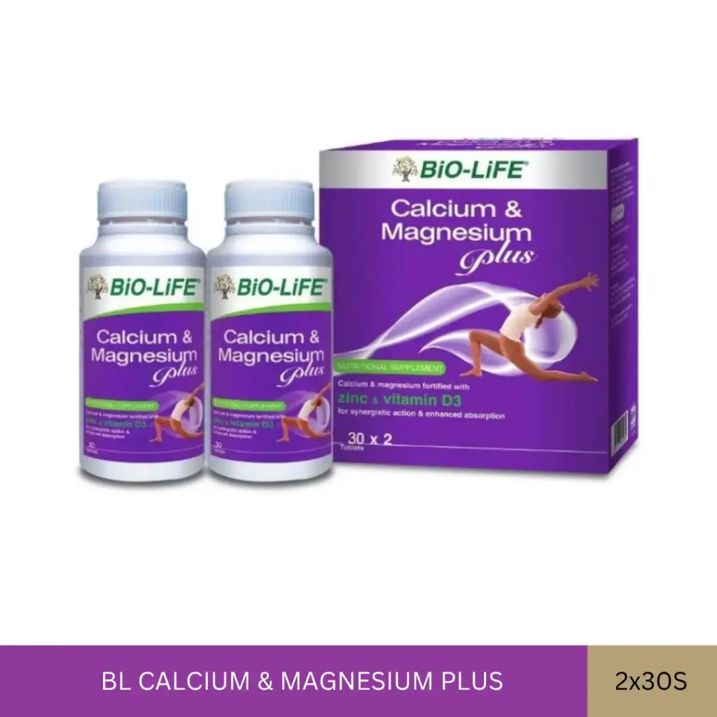 BL CALCIUM & MAGNESIUM PLUS (2X30'S)