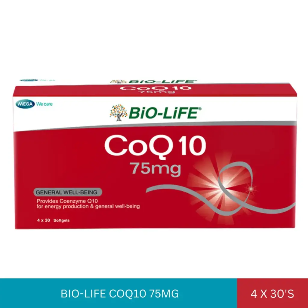 BIO-LIFE COQ10 75MG (4x30'S)*