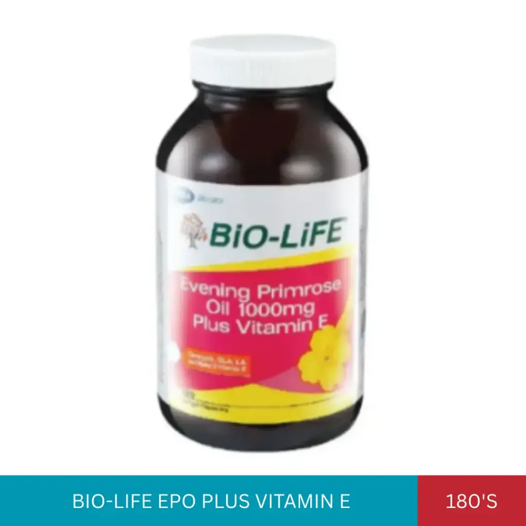 BL EVENING PRIMROSE OIL 1000MG PLUS VITAMIN E (180'S)