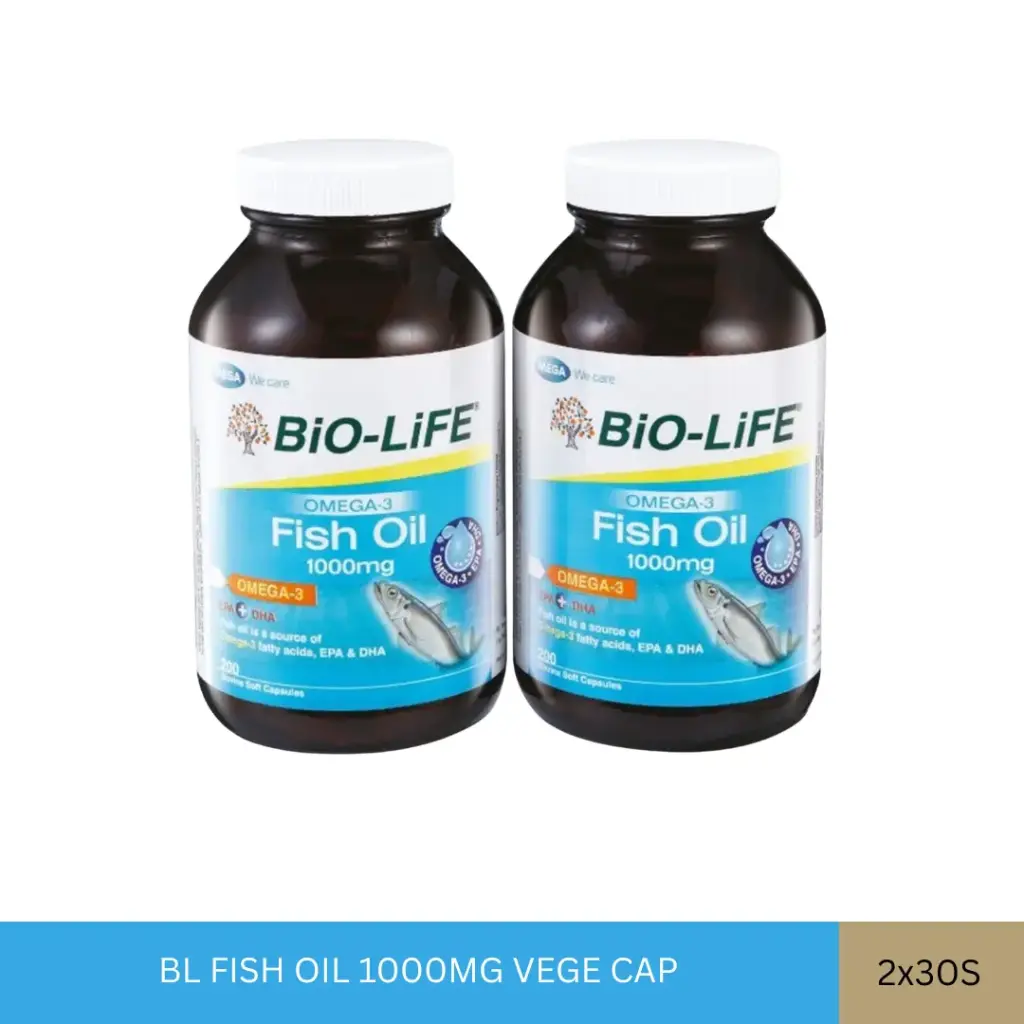 BL FISH OIL 1000MG VEGE CAP (2X30'S)