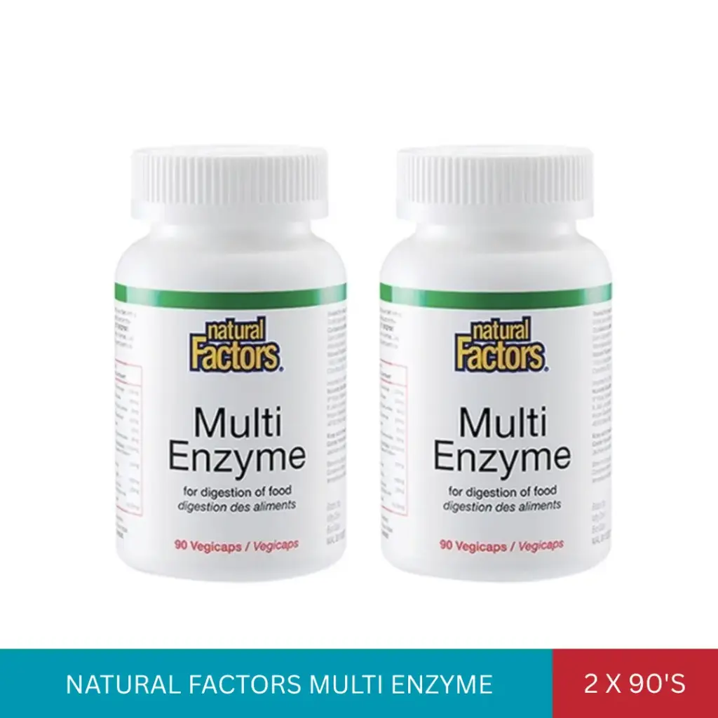 NATURAL FACTORS MULTI ENZYME (2X90'S)#