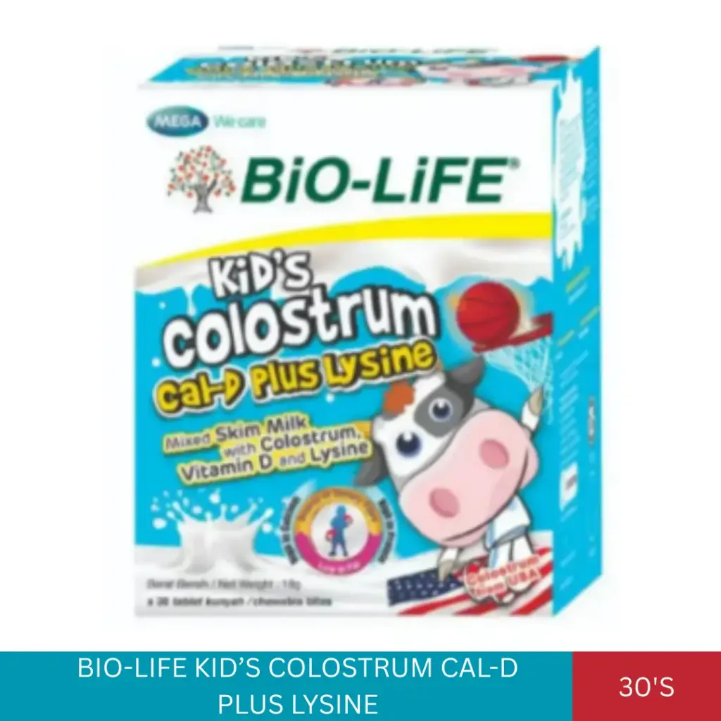 BL KIDS COLOSTRUM CAL-D PLUS LYSINE (30'S)