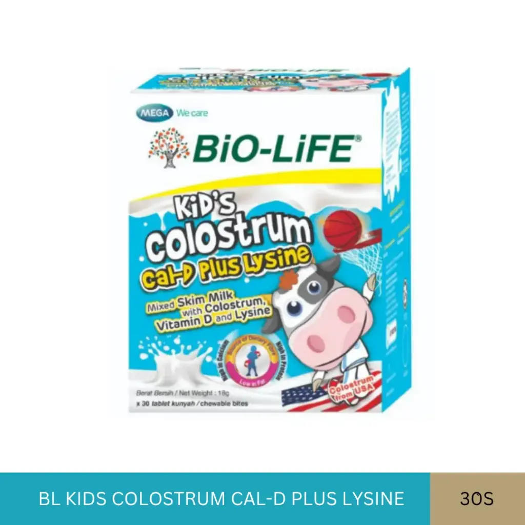 BL KIDS COLOSTRUM CAL-D PLUS LYSINE (30'S)