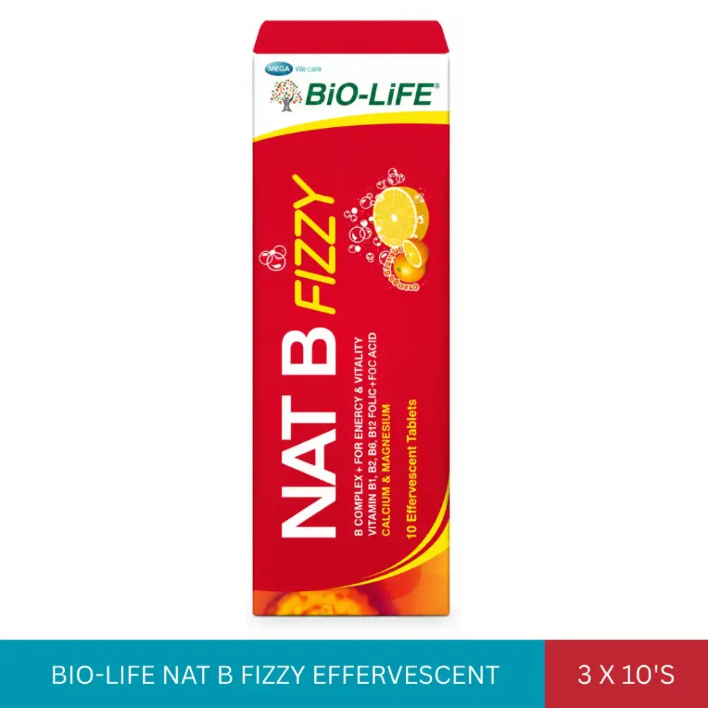 BIO-LIFE NAT B FIZZY EFFERVESCENT TAB (3x10'S)