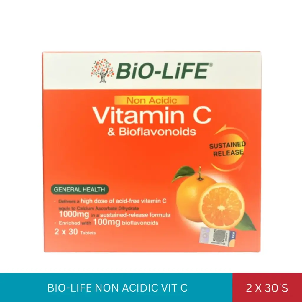 BIO-LIFE NON ACIDIC VIT C (2x30'S)*