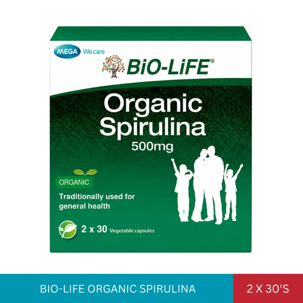 BIO-LIFE ORGANIC SPIRULINA (2X30'S)