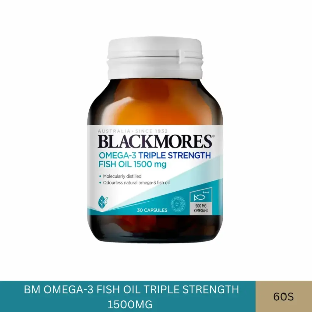 BM OMEGA-3 FISH OIL TRIPLE STRENGTH 1500MG (60'S)