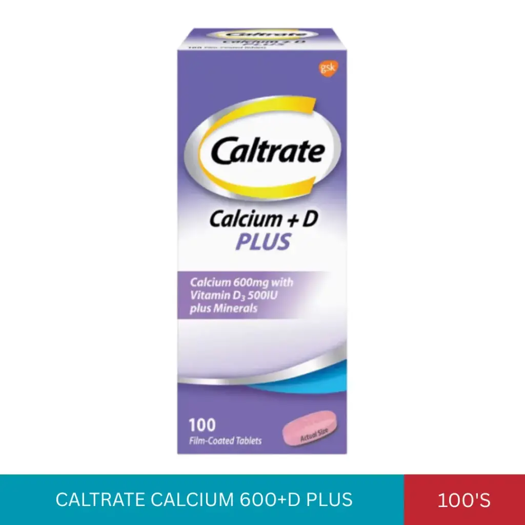 CALTRATE CALCIUM 600+D PLUS (100'S)*