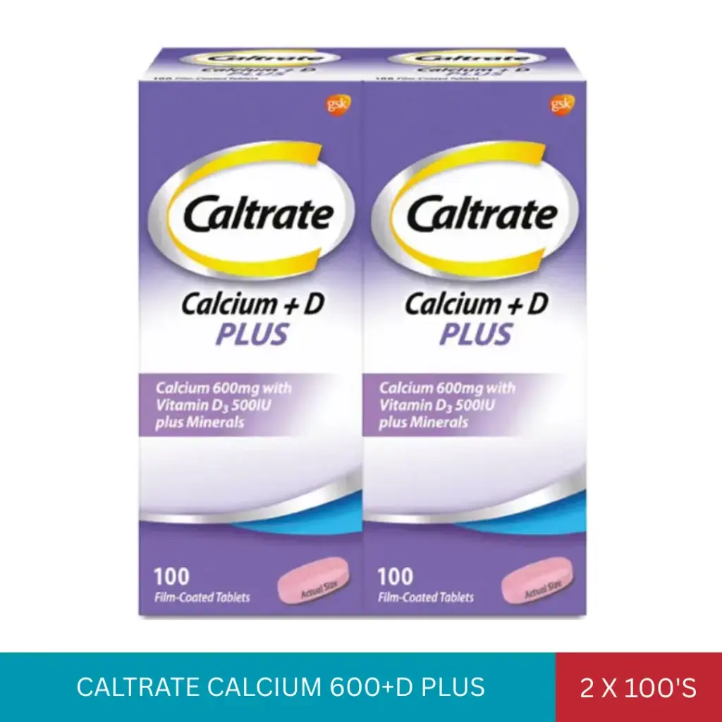 CALTRATE CALCIUM 600+D PLUS (2x100'S)*