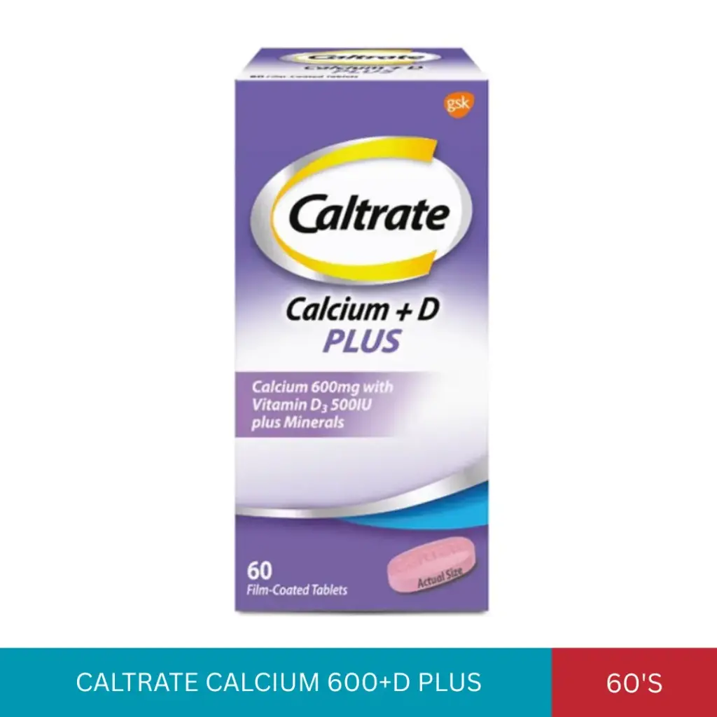 CALTRATE CALCIUM 600+D PLUS (60'S)*