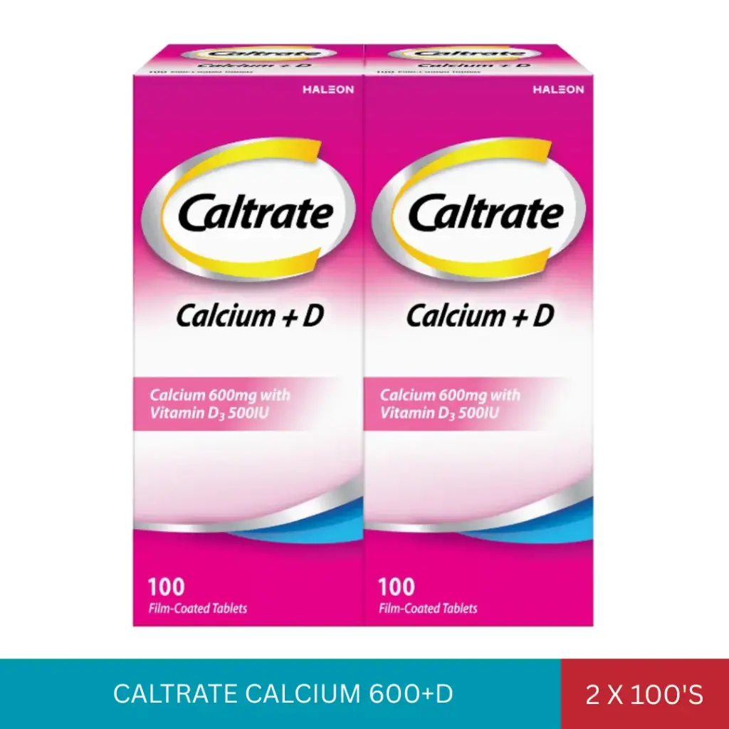 CALTRATE CALCIUM 600+D (2x100'S)*