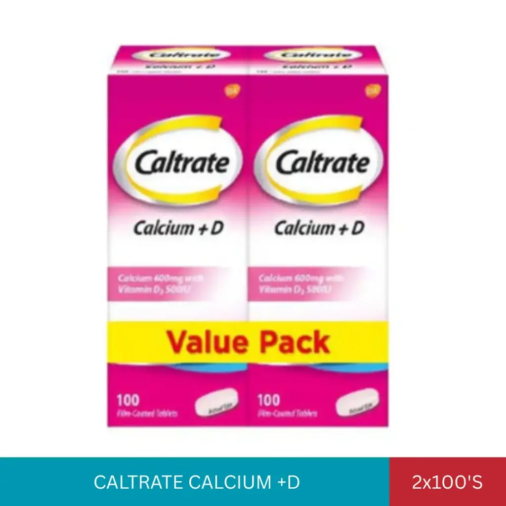 CALTRATE CALCIUM 600+D (2x100'S)*