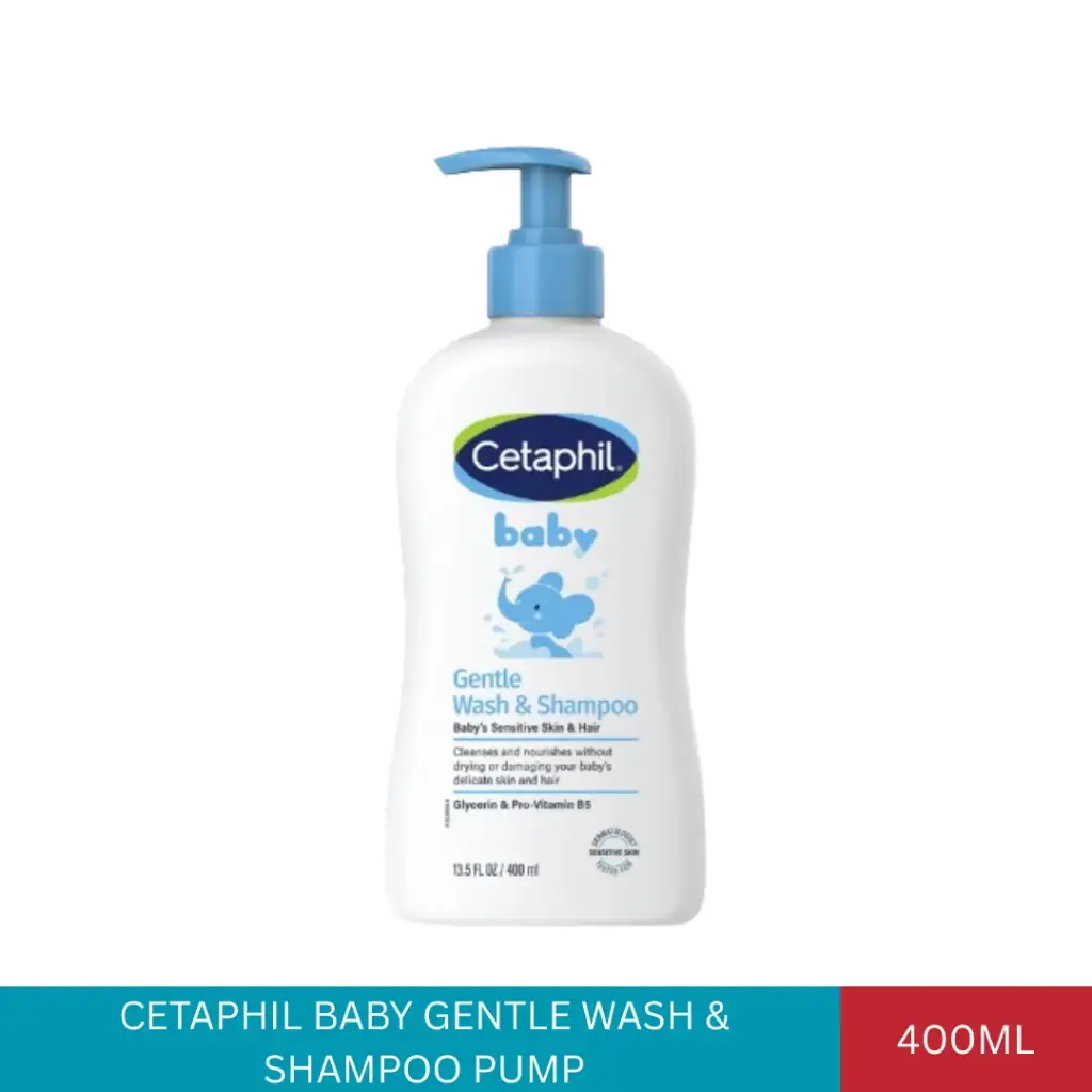 CETAPHIL BABY GENTLE WASH& SHAMPOO PUMP (400ML)*