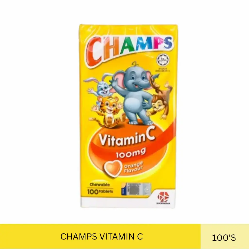 CHAMPS VITAMIN C 100MG ORANGE (100'S)#