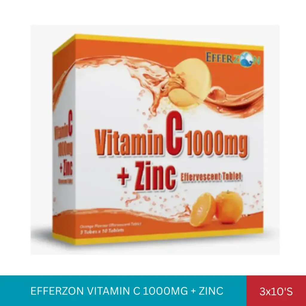 EFFERZON VITAMIN C 1000MG + ZINC (3x10'S)