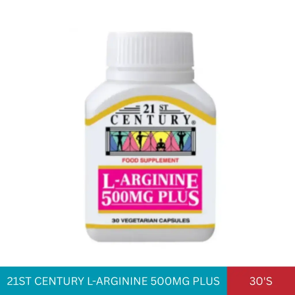 21ST CENTURY L-ARGININE 500MG PLUS (30'S)