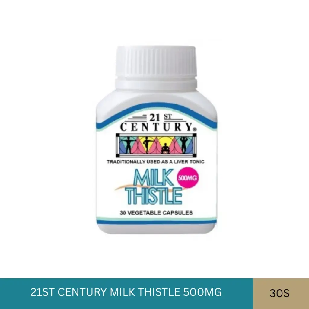 21ST CENTURY MILK THISTLE 500MG (30'S)