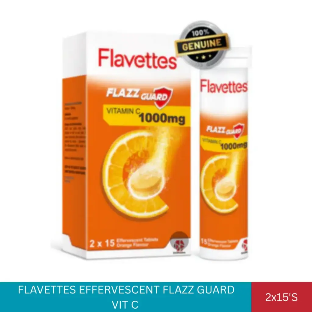FLAVETTES EFFERVESCENT FLAZZ GUARD VIT C 1000MG (2x15'S)#