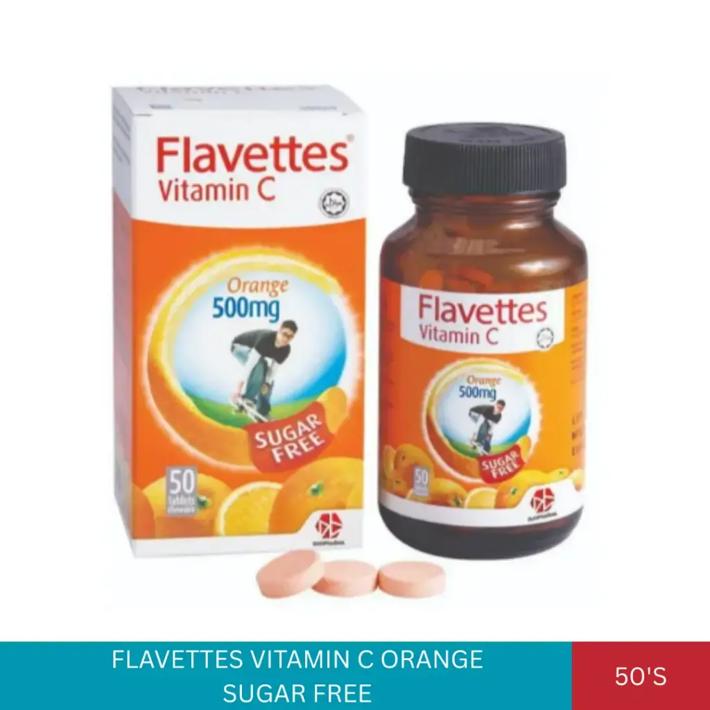 FLAVETTES VITAMIN C 500MG ORG S/F (50'S)#