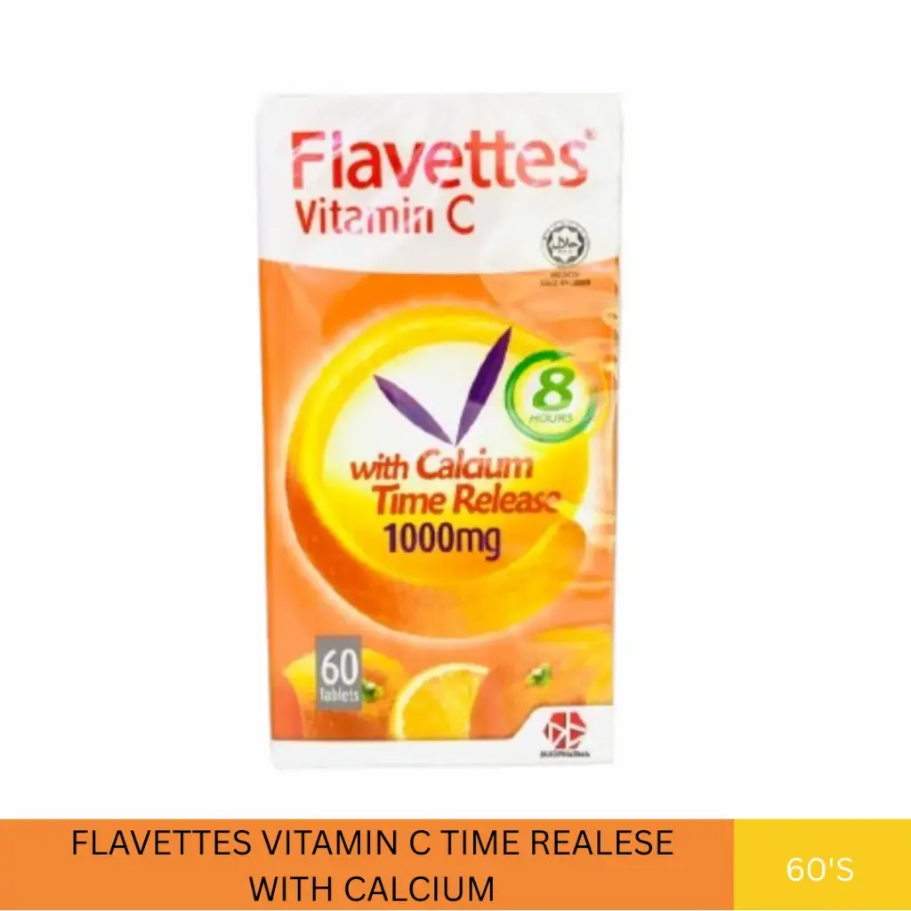 FLAVETTES VITAMIN C TIME REALESE WITH CALCIUM (60'S)#