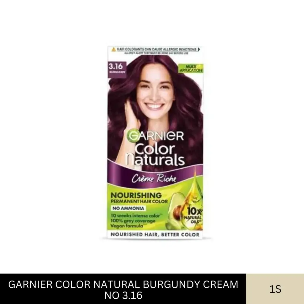 GARNIER COLOR NATURAL BURGUNDY CREAM NO 3.16