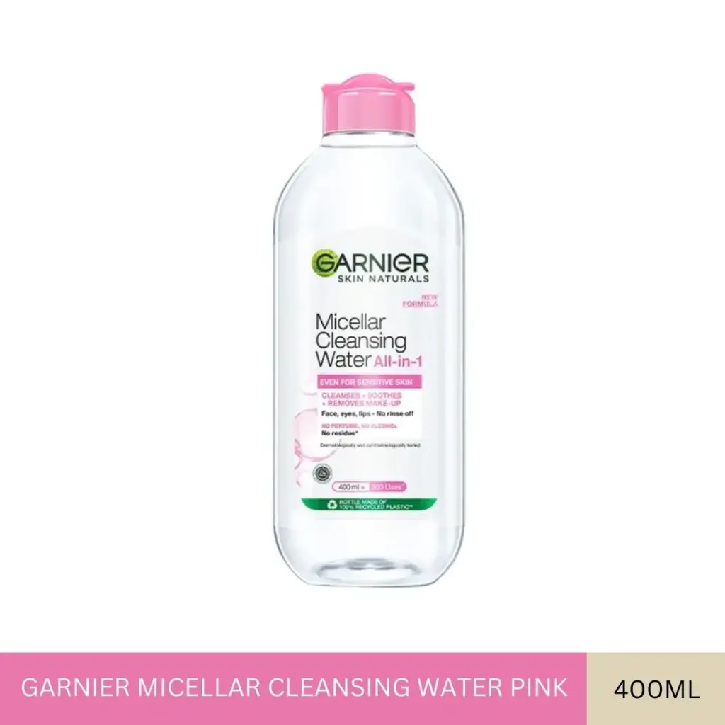 GARNIER MICELLAR CLEANSING WATER PINK (400ML)