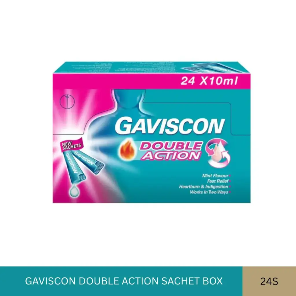 GAVISCON DOUBLE ACTION SACHET BOX (24'S)