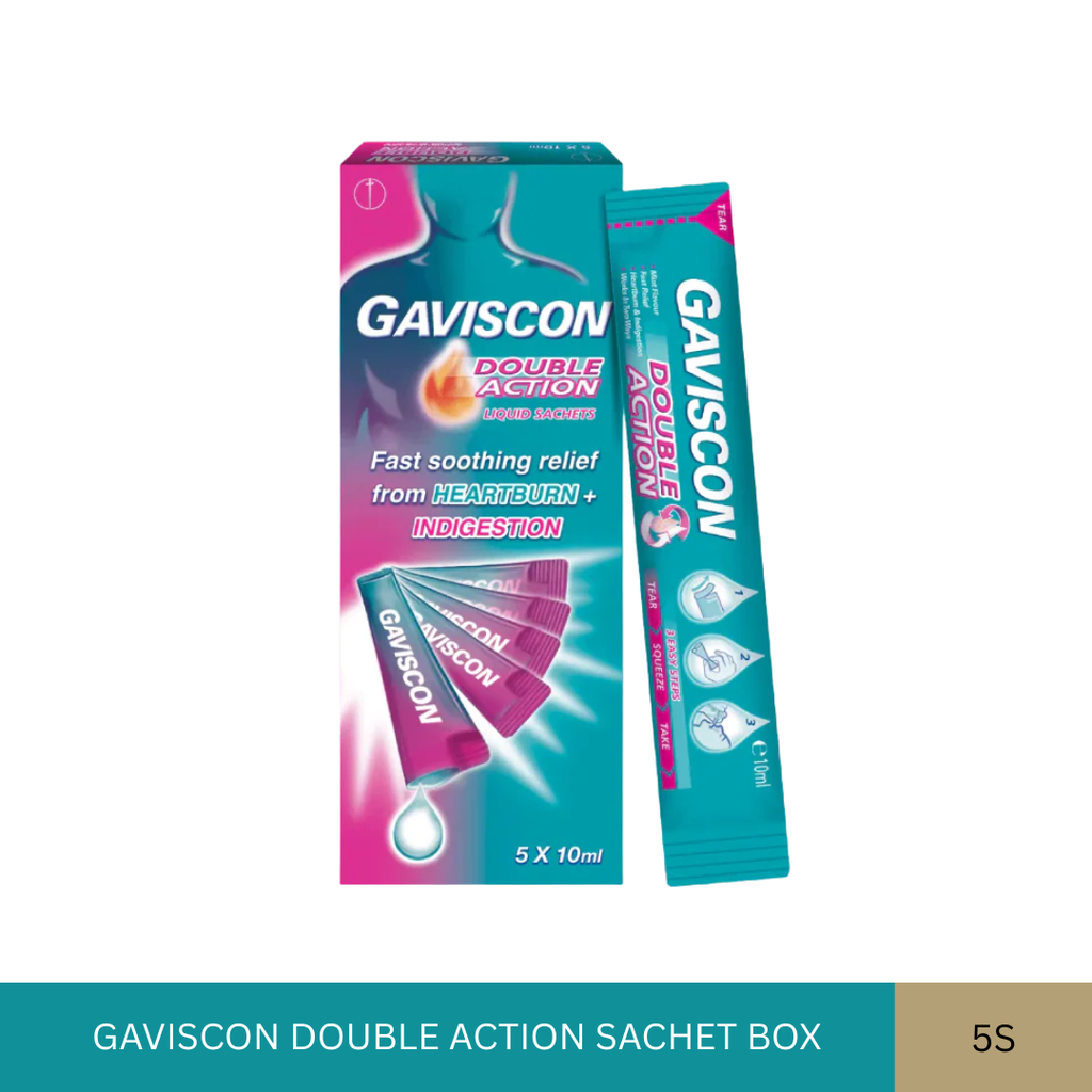 GAVISCON DOUBLE ACTION SACHET BOX (5'S)