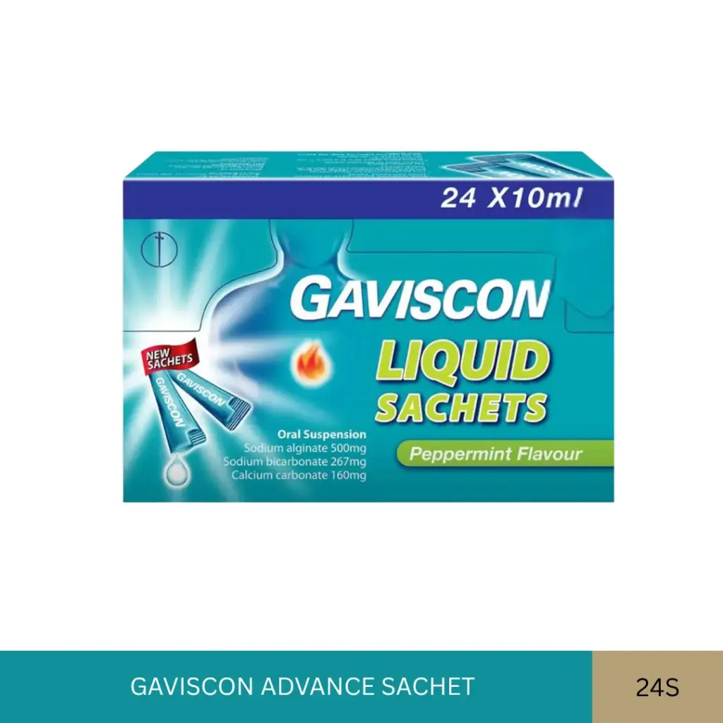 GAVISCON LIUID SACHET BOX (24'S)
