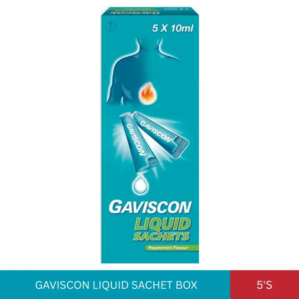 GAVISCON LIQUID SACHET BOX (5'S)#