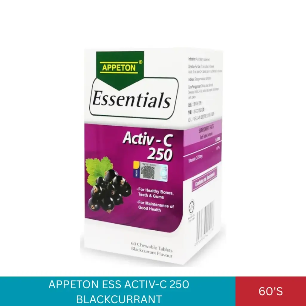 APPETON ESS ACTIV-C 250 BLACKCURRANT (60'S)#