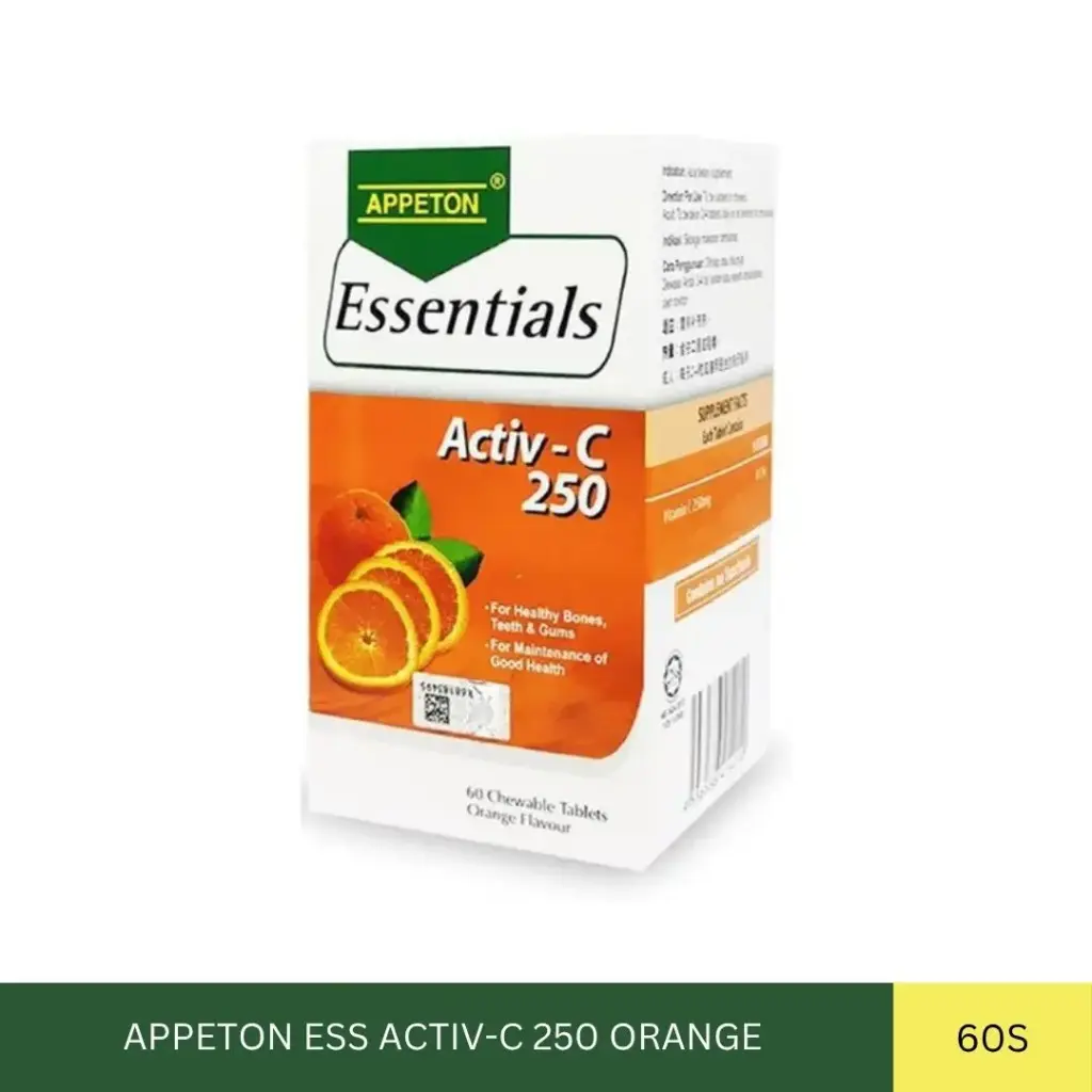 APPETON ESS ACTIV-C 250 ORANGE (60'S)