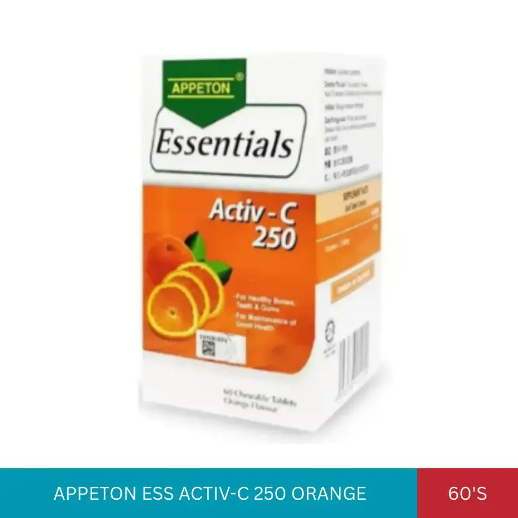 APPETON ESS ACTIV-C 250 ORANGE (60'S)