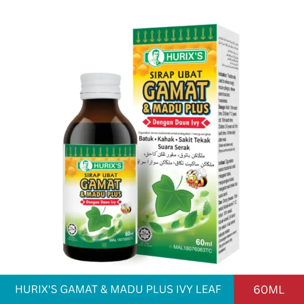 HURIX'S GAMAT & MADU PLUS  IVY LEAF (60ML)