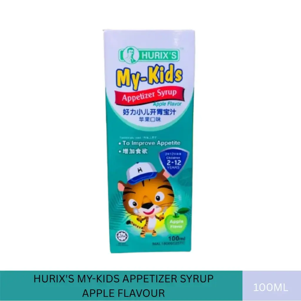 HURIX'S MY-KIDS APPETIZER SYRUP APPLE FLAVOUR (100ML)#