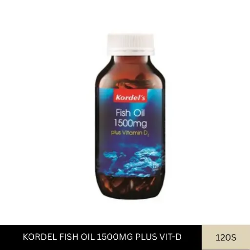 [011094] KORDEL FISH OIL 1500MG PLUS VIT-D (120'S)