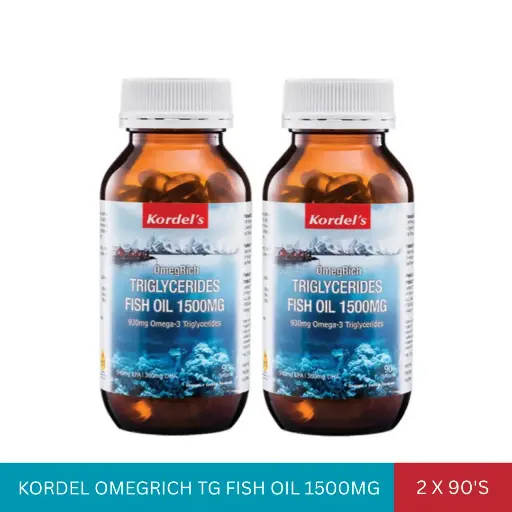[011138] KORDEL OMEGRICH TG FISH OIL 1500MG (2x90'S)*