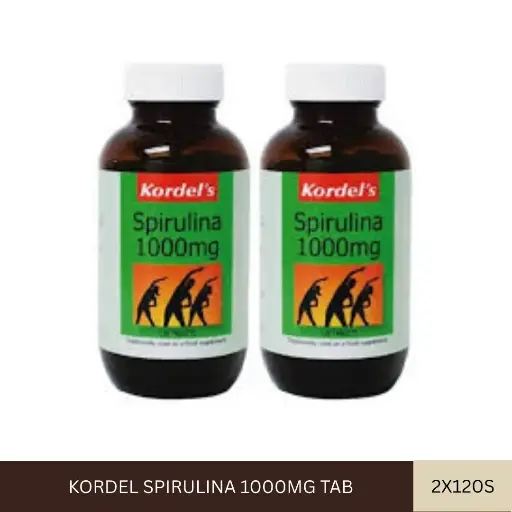 [011163] KORDEL SPIRULINA 1000MG TAB (2x120'S)
