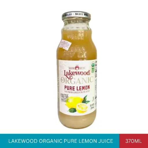[011295] LAKEWOOD ORGANIC PURE LEMON JUICE (370ML)#