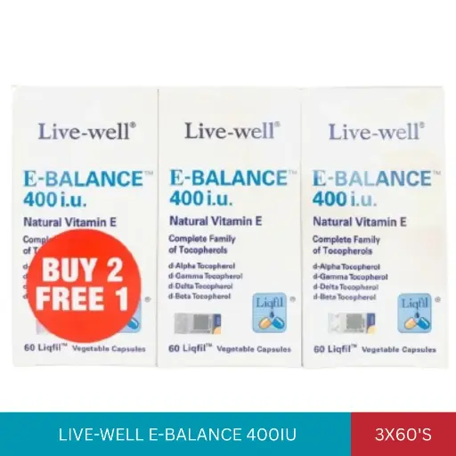 [011734] LIVE-WELL E-BALANCE 400IU (3X60'S)*