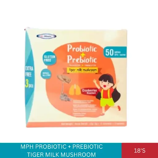 [013408] MPH PROBIOTIC & PREBIOTIC TIGER MILK MUSHROOM (18'S/BOX)