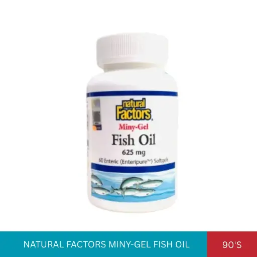 [013701] NATURAL FACTORS MINY-GEL FISH OIL 625MG (60'S)