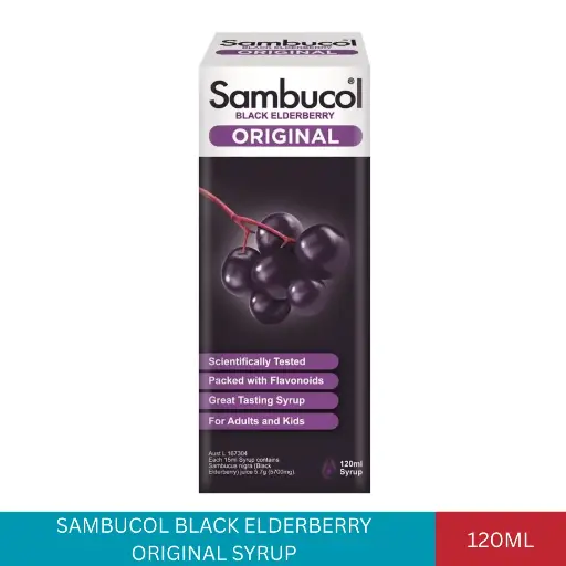[018511] SAMBUCOL BLACK ELDERBERRY ORIGINAL SYRUP (120ML)#