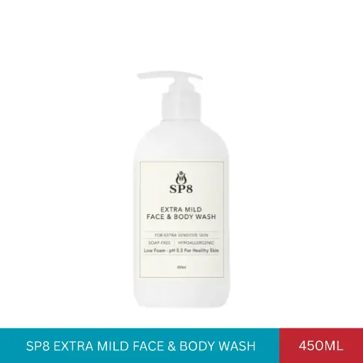 [020408] SP8 EXTRA MILD FACE & BODY WASH