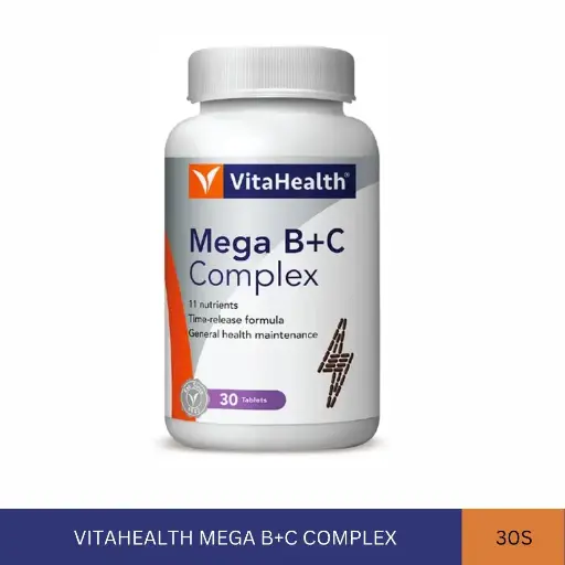 [022287] VITAHEALTH MEGA B+C COMPLEX (30'S)