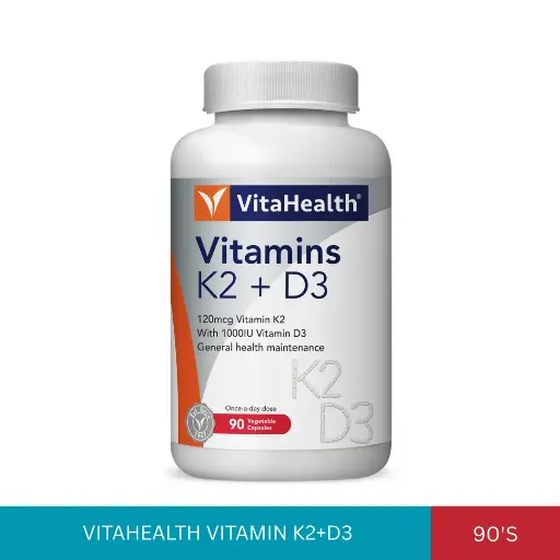 [022341] VITAHEALTH VITAMIN K2+D3 (90'S)