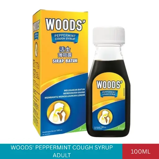 [022667] WOODS' PEPPERMINT COUGH SYRUP ADULT (100ML)#
