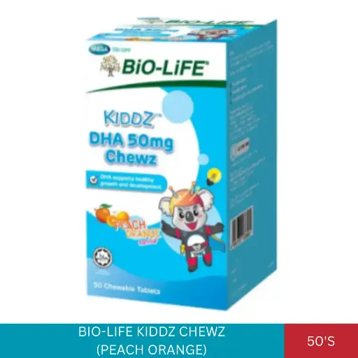 [024111] BL KIDDZ DHA 50MG CHEWZ (PEACH ORANGE) 50'S
